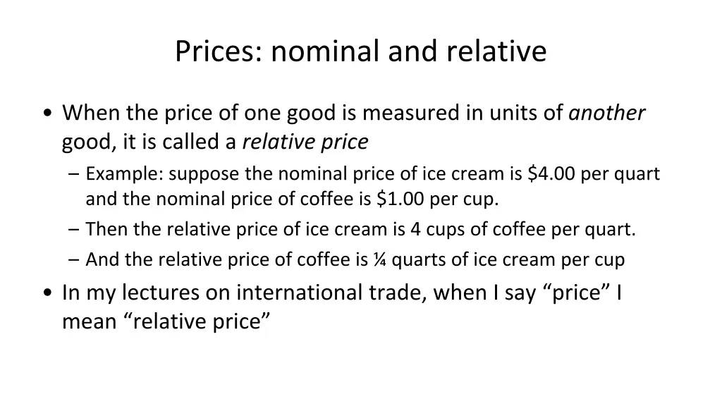 prices nominal and relative 1