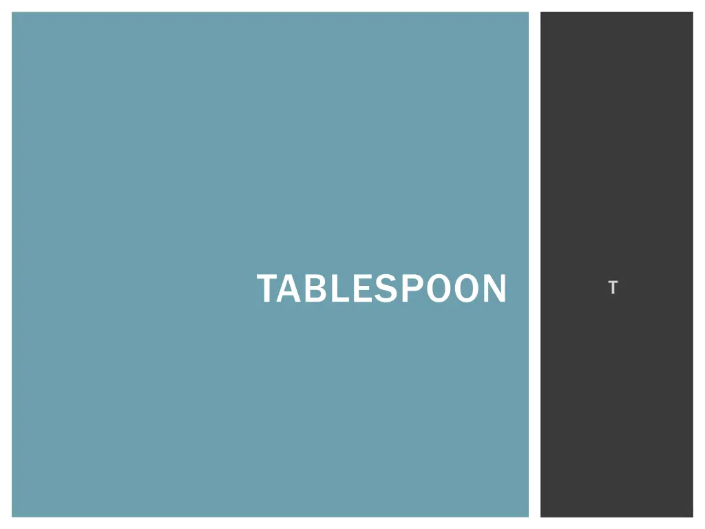 tablespoon