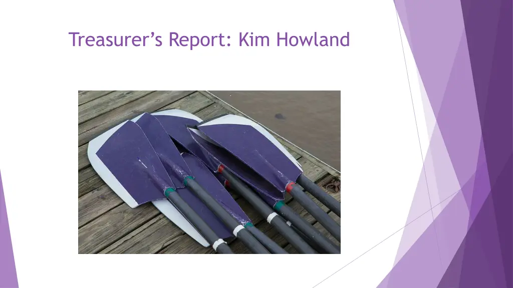 treasurer s report kim howland