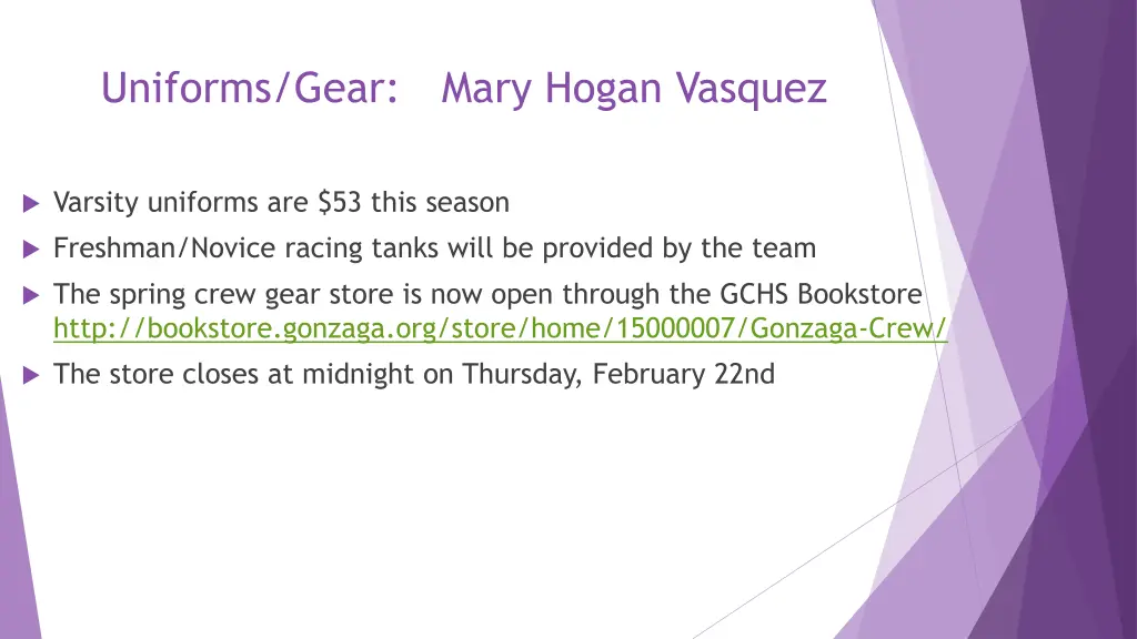 uniforms gear mary hogan vasquez