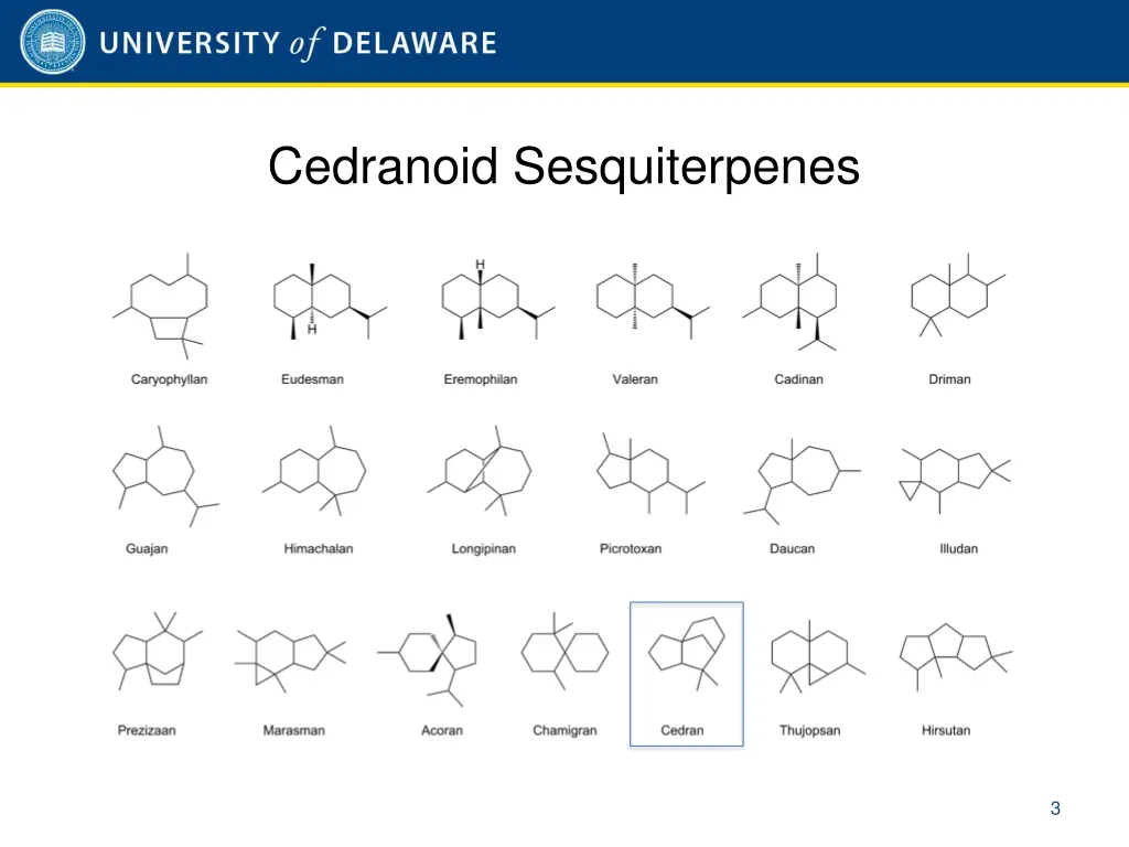 cedranoid sesquiterpenes 1