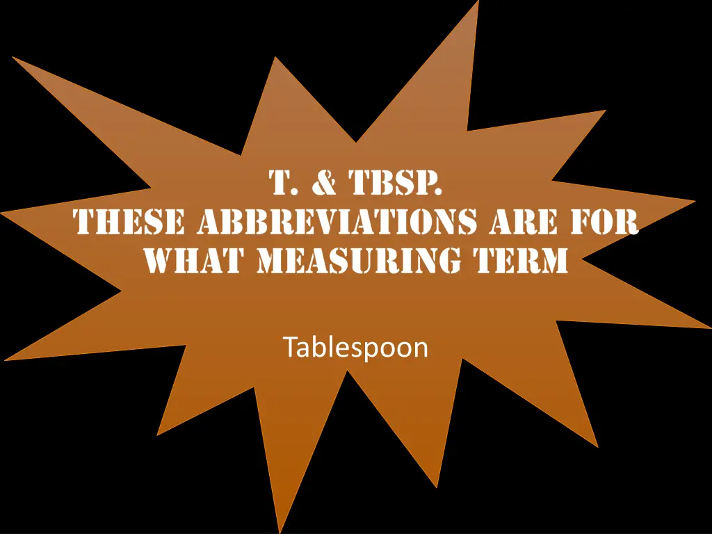 tablespoon