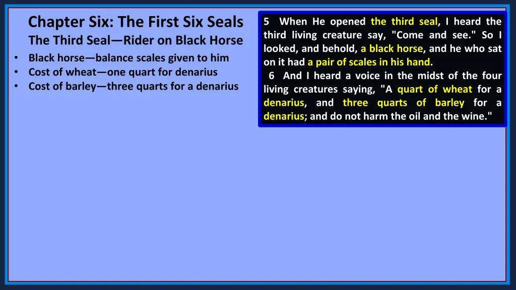 chapter six the first six seals the third seal 2