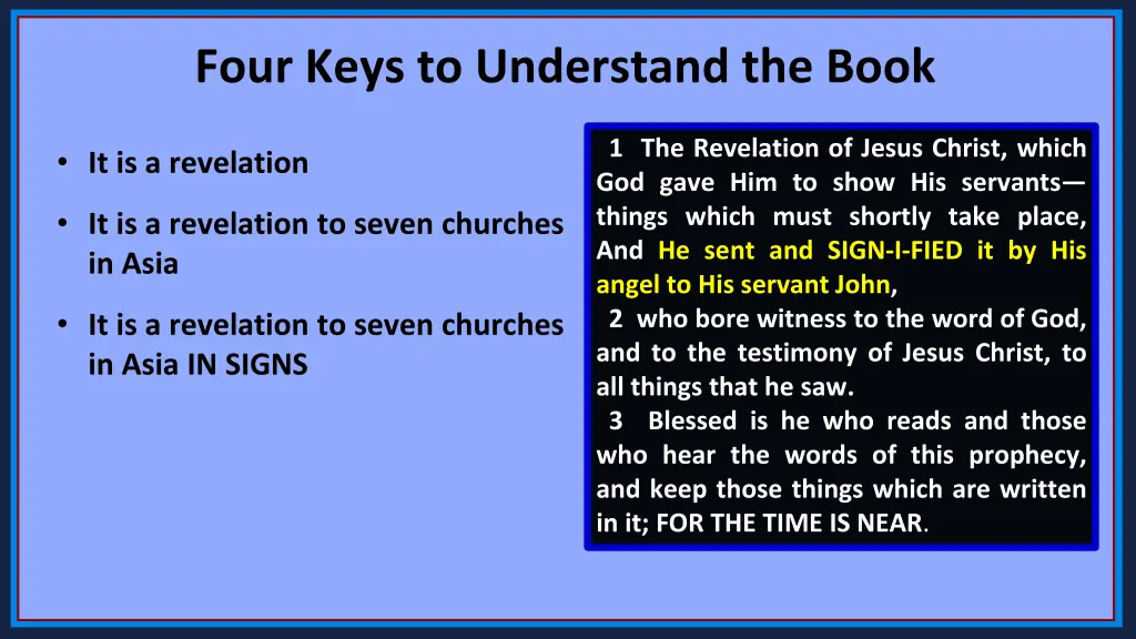 four keys to understand the book 2