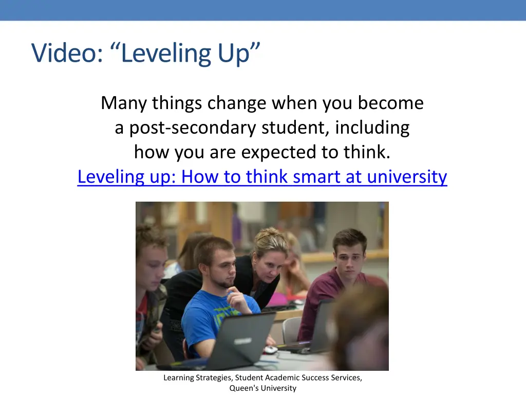 video leveling up