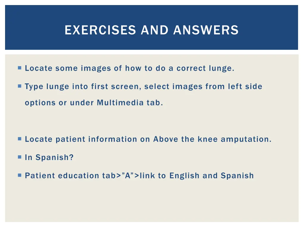 exercises and answers 2