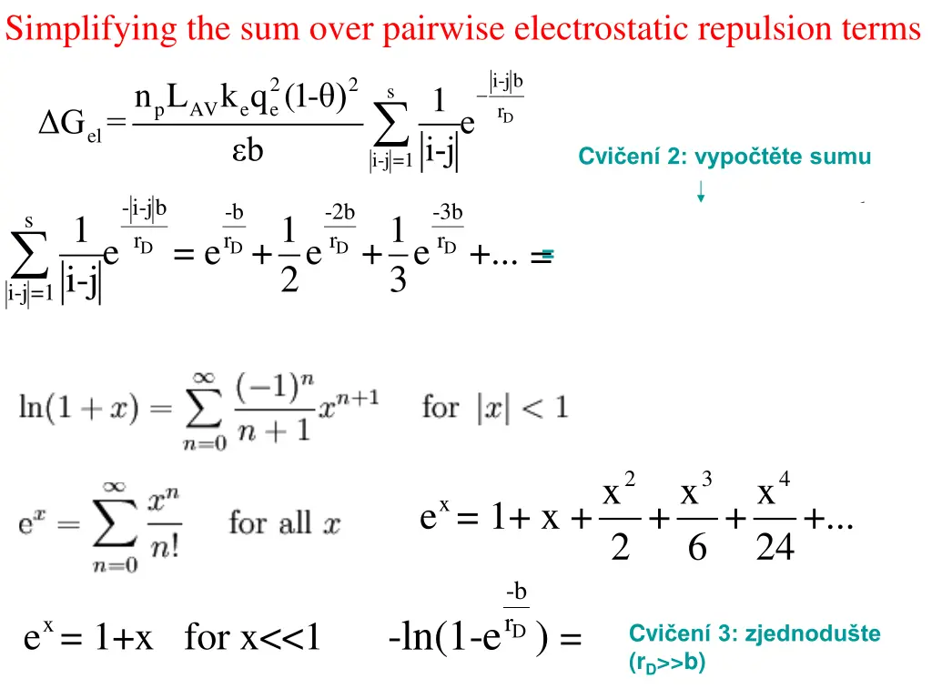 simplifying the sum over pairwise electrostatic 1