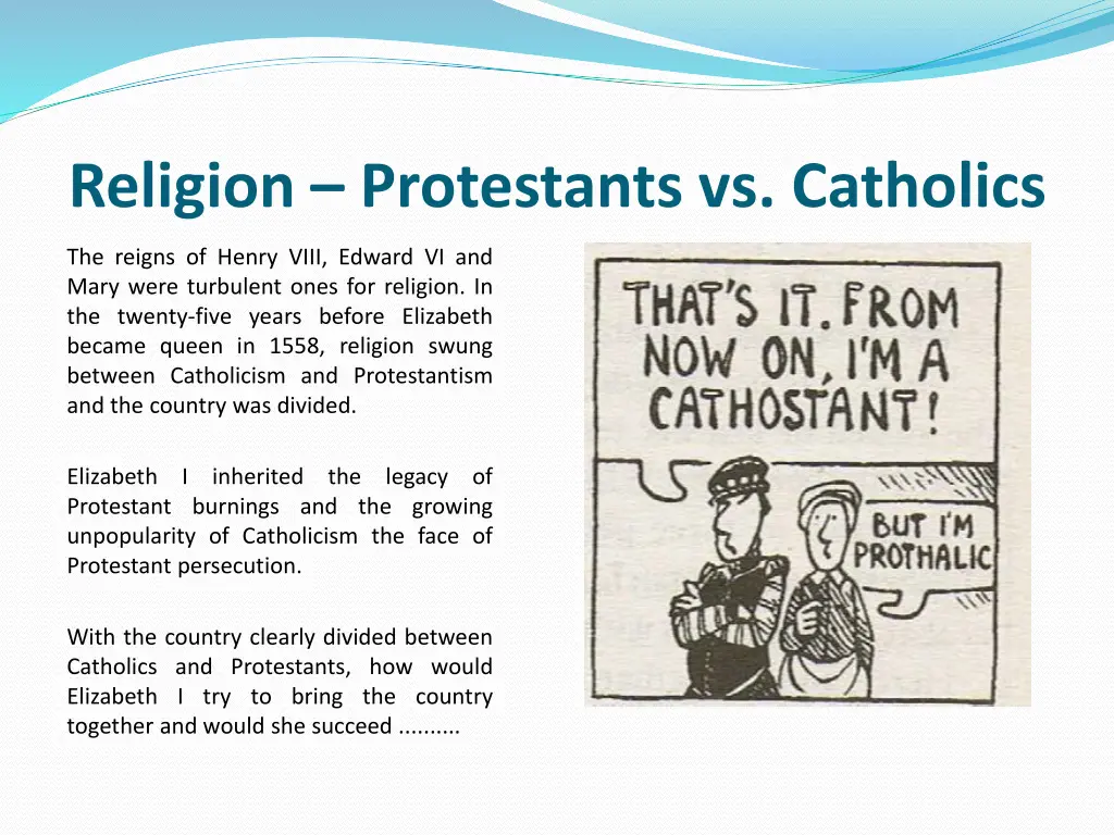 religion protestants vs catholics