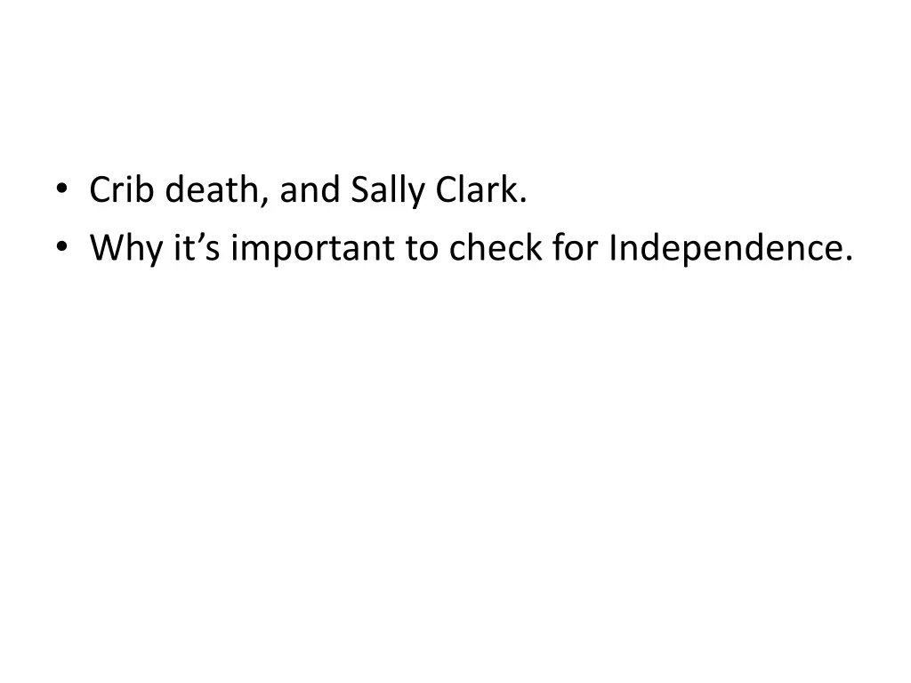 crib death and sally clark why it s important