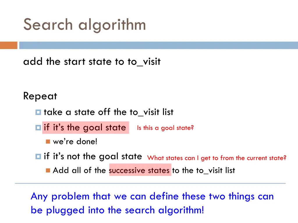 search algorithm