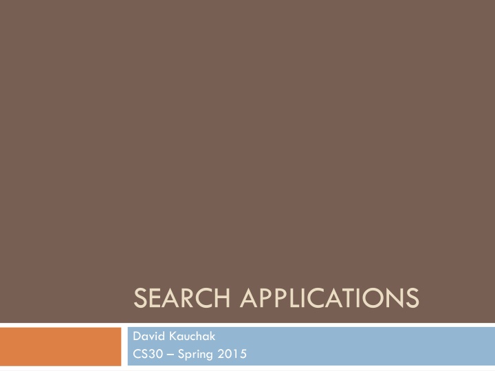 search applications