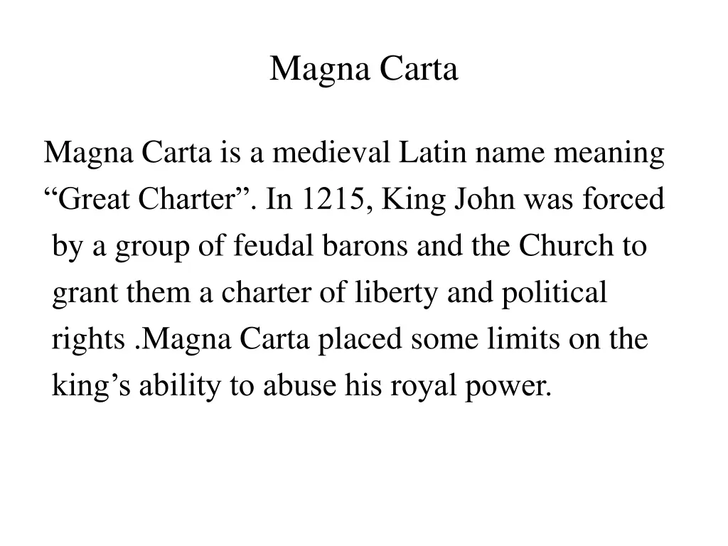 magna carta