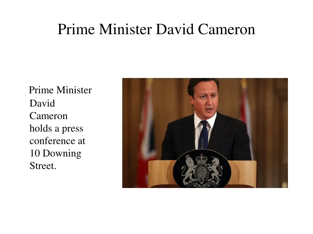 prime minister david cameron