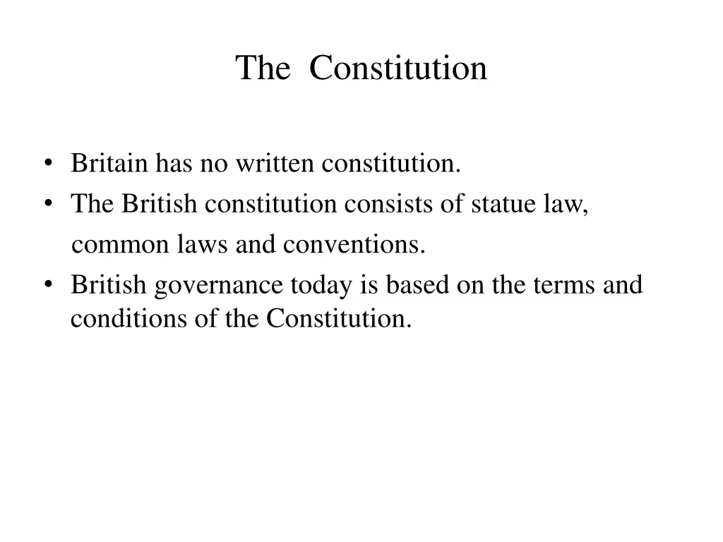 the constitution