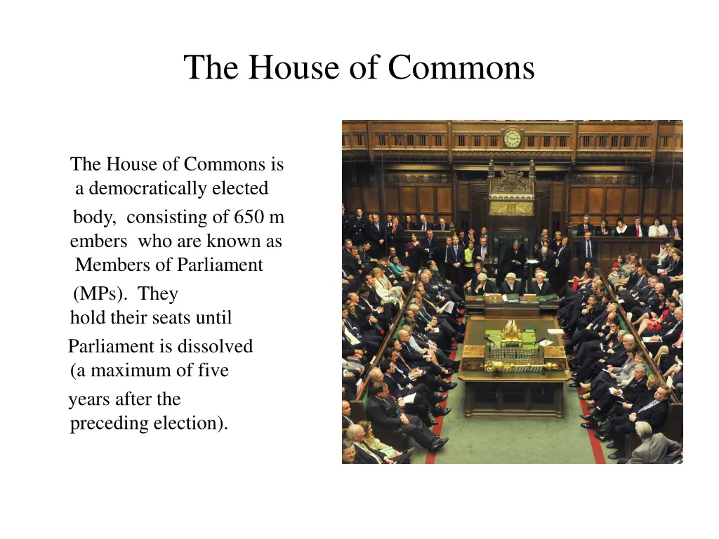 the house of commons