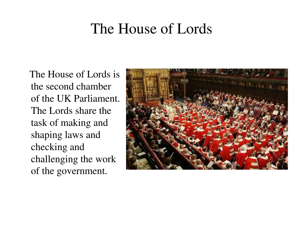 the house of lords 1