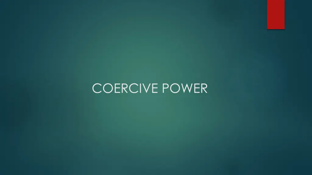 coercive power