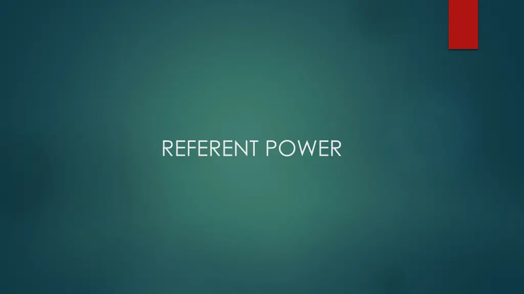 referent power