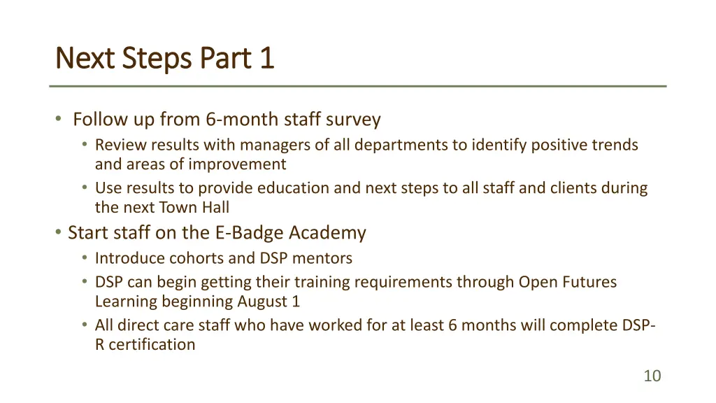 next steps part 1 next steps part 1