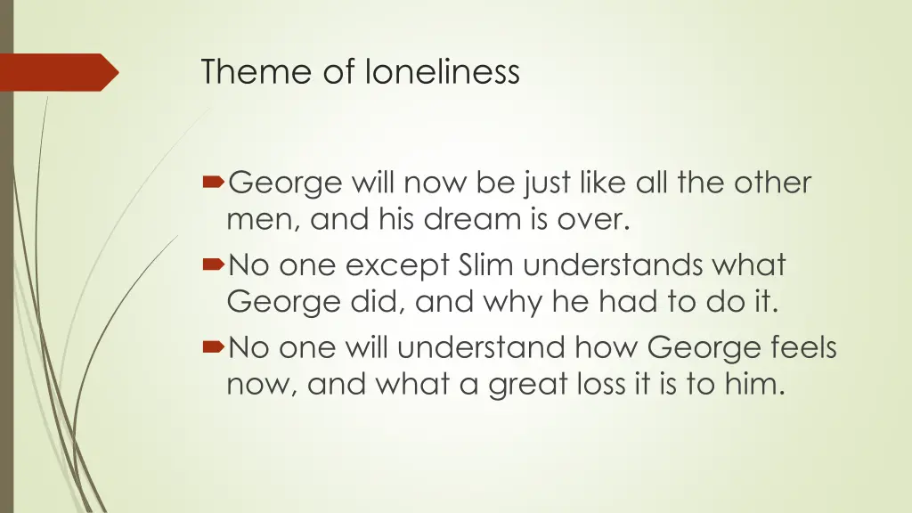 theme of loneliness 1