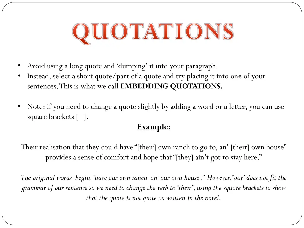 quotations