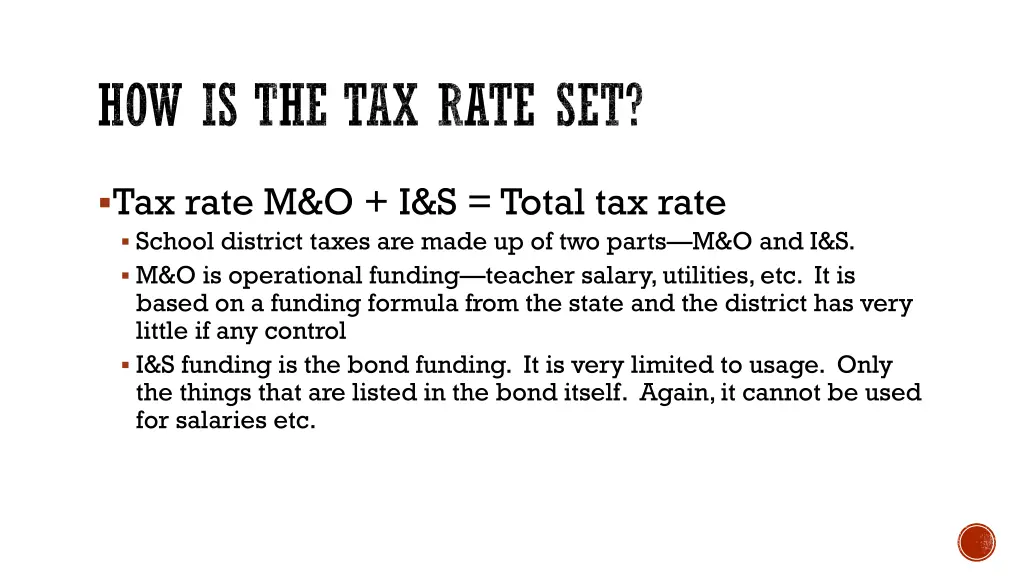 how is the tax rate set