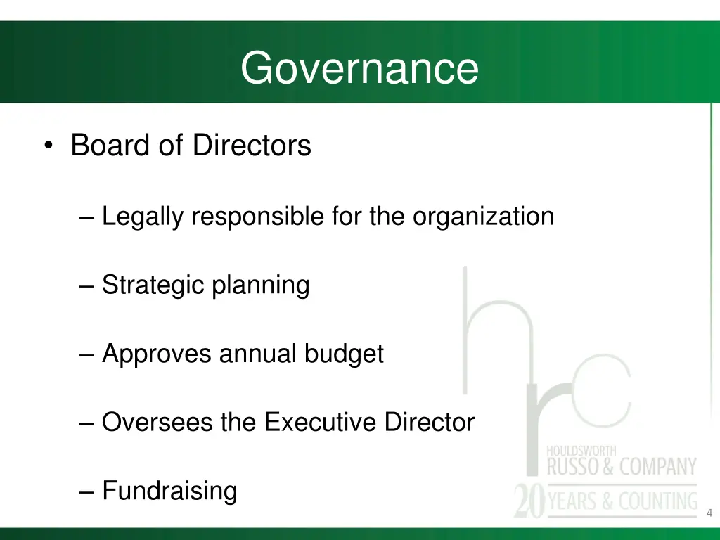 governance