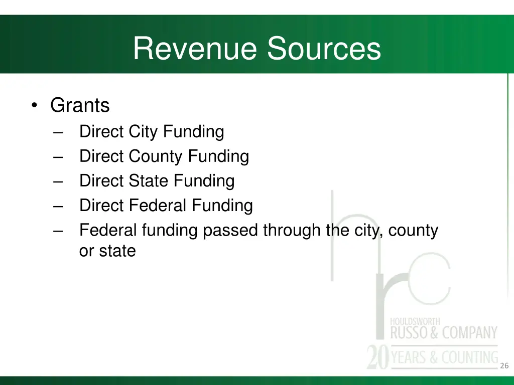 revenue sources 4