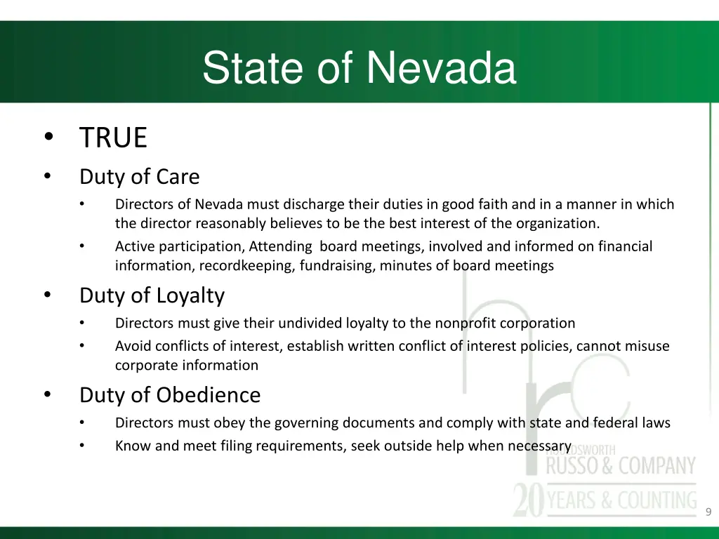 state of nevada 1