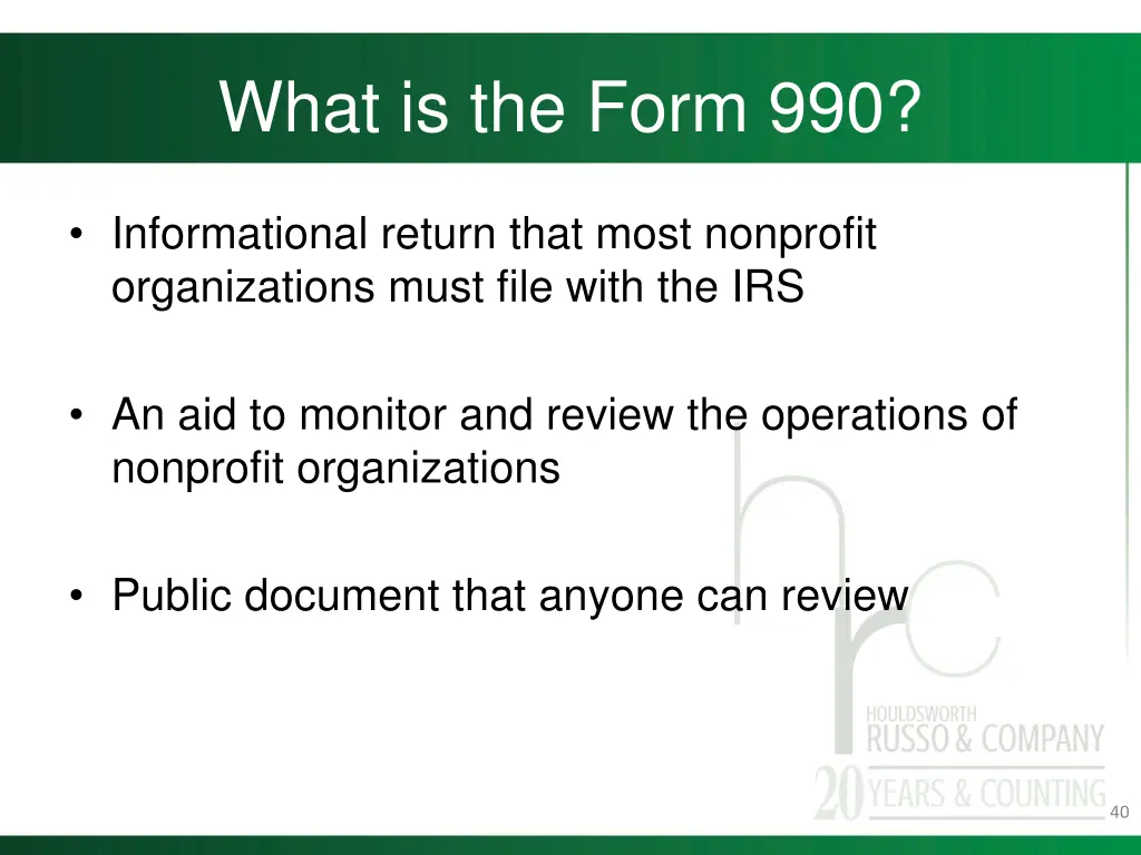 what is the form 990