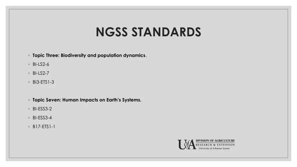 ngss standards