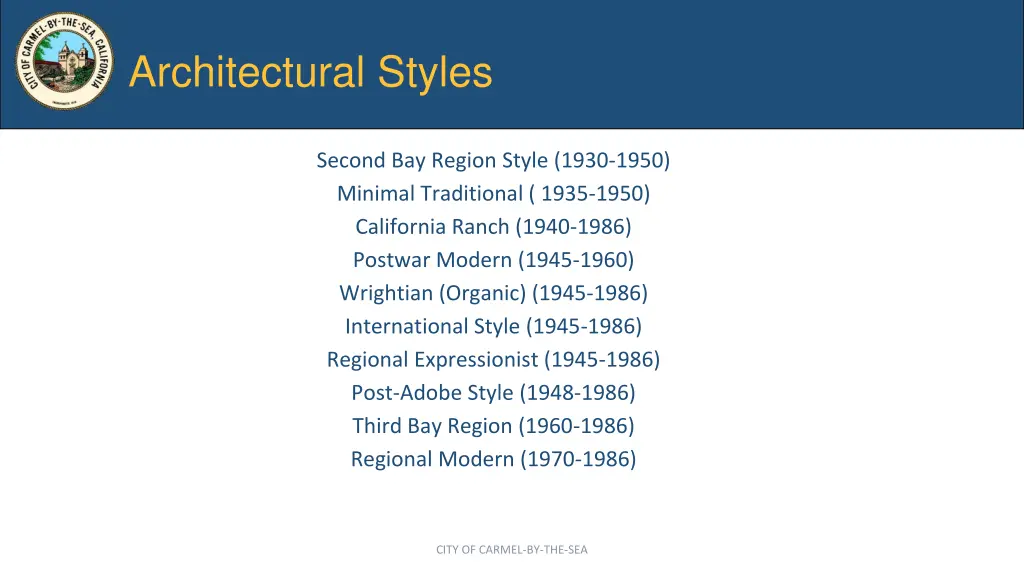 architectural styles 1