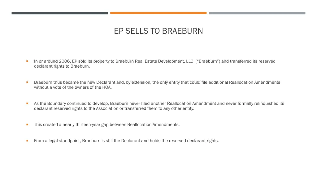 ep sells to braeburn