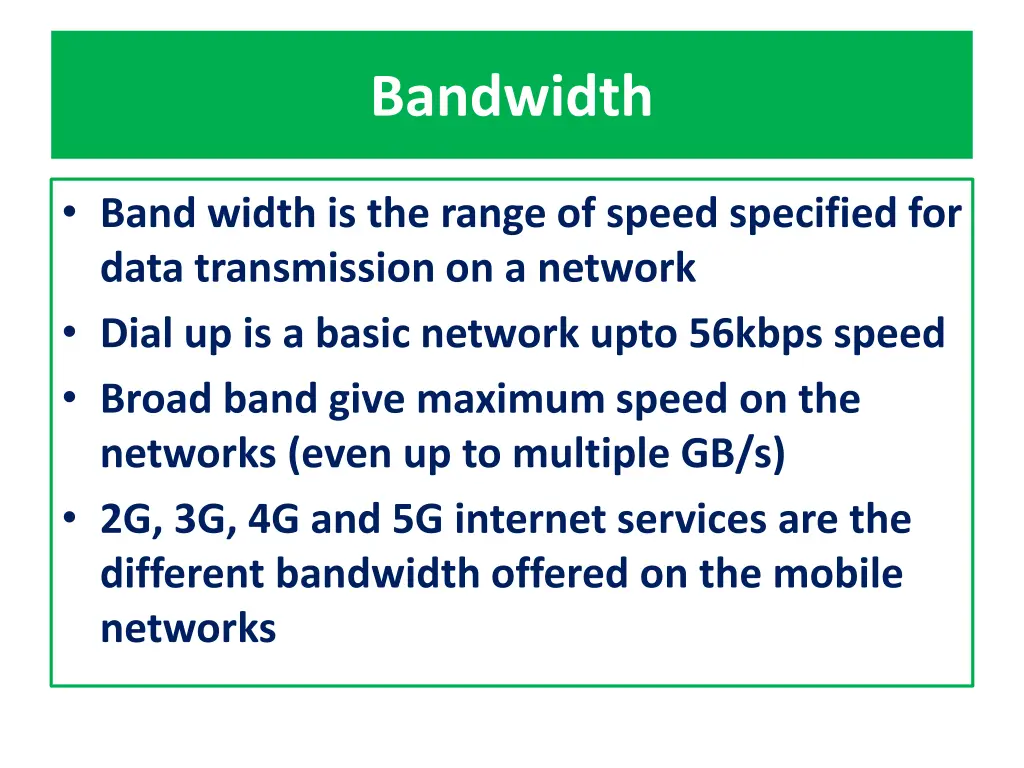 bandwidth