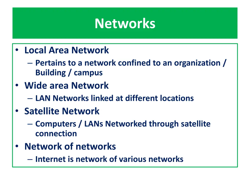 networks