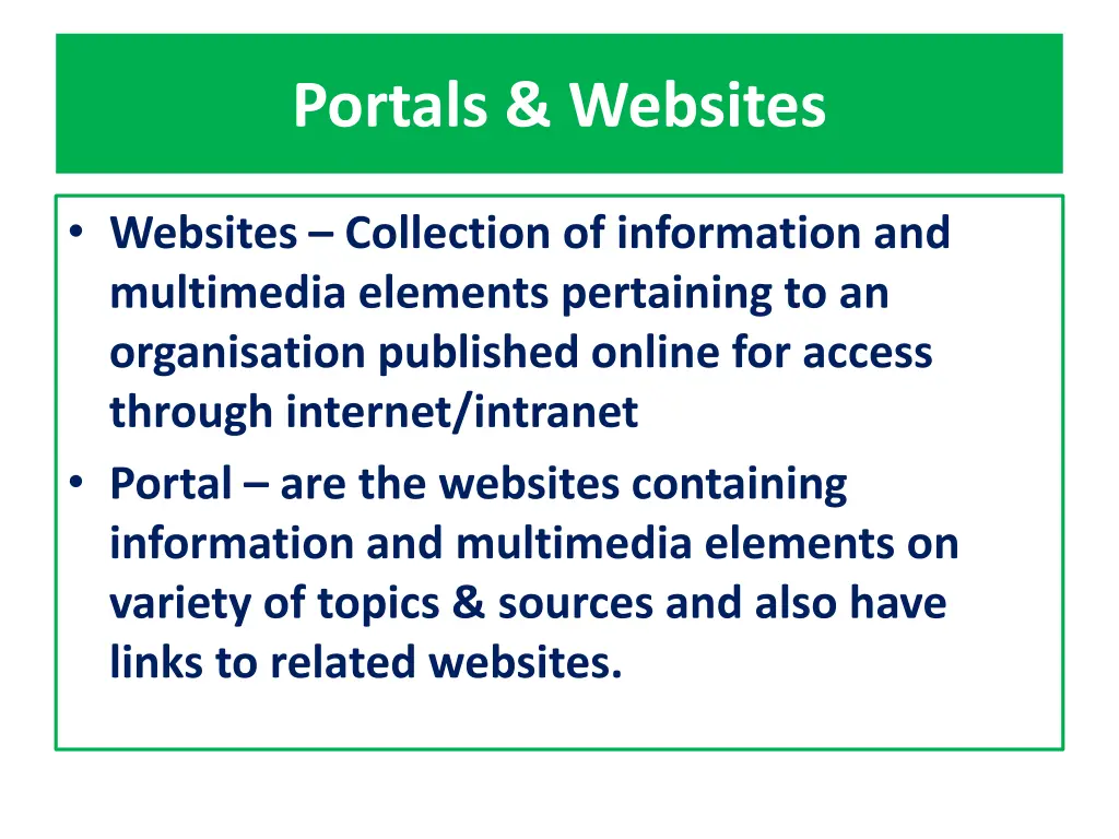 portals websites