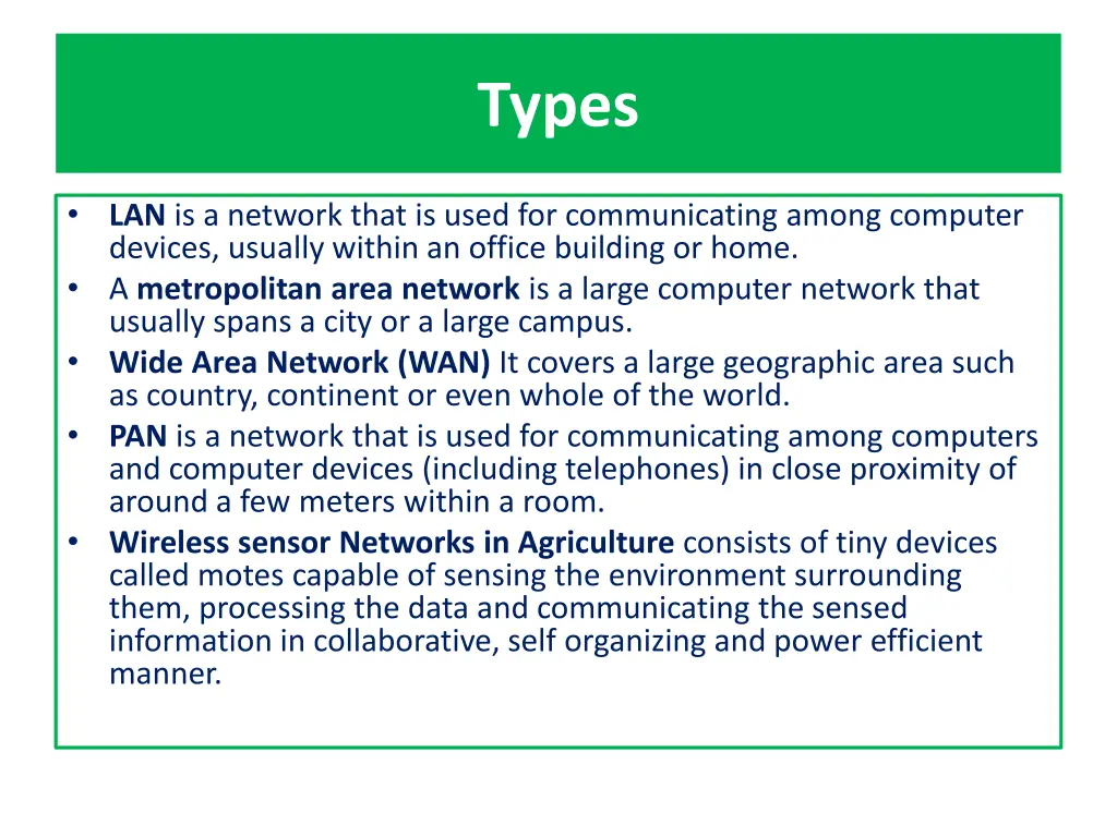 types 1