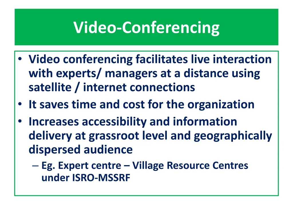 video conferencing