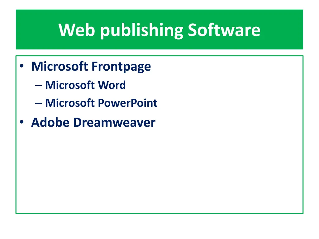 web publishing software