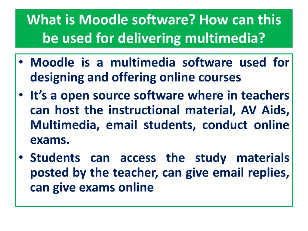 what is moodle software how can this be used