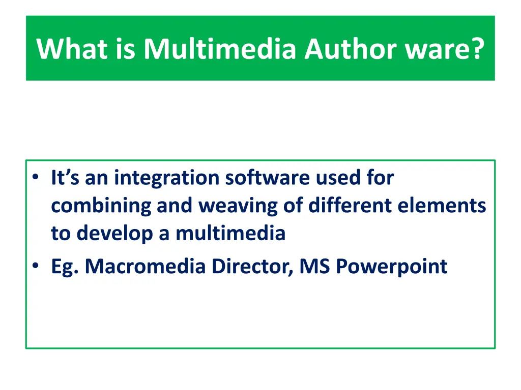 what is multimedia author ware