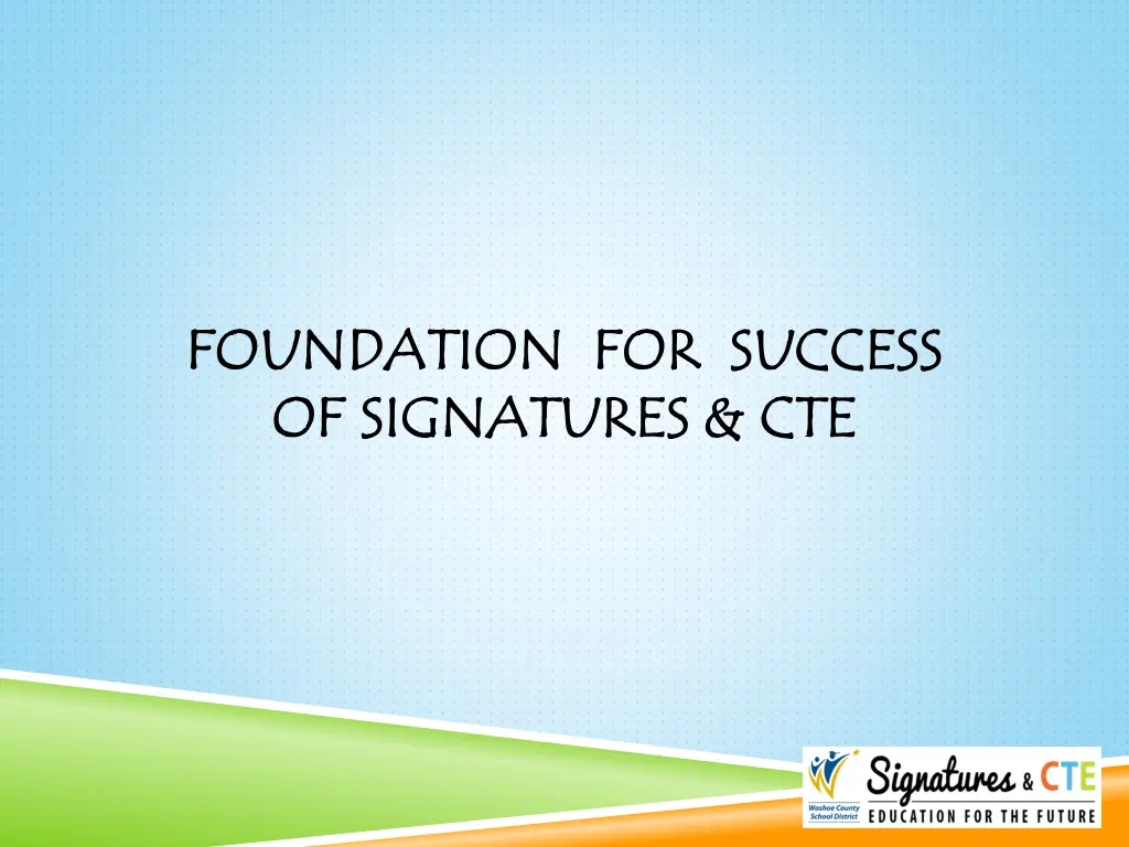 foundation for success foundation for success