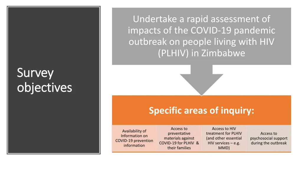 undertake a rapid assessment of impacts