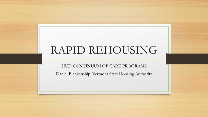 rapid rehousing