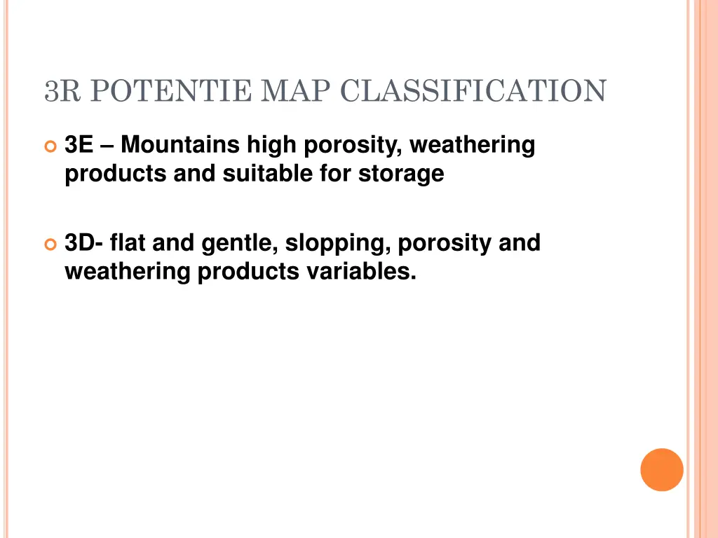 3r potentie map classification