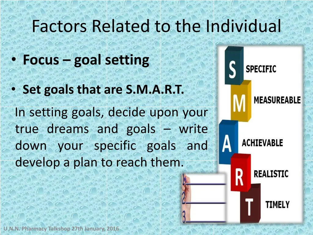 factors related to the individual