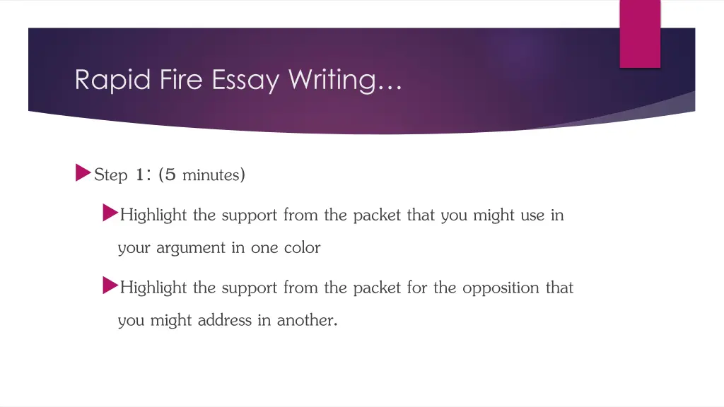 rapid fire essay writing 2