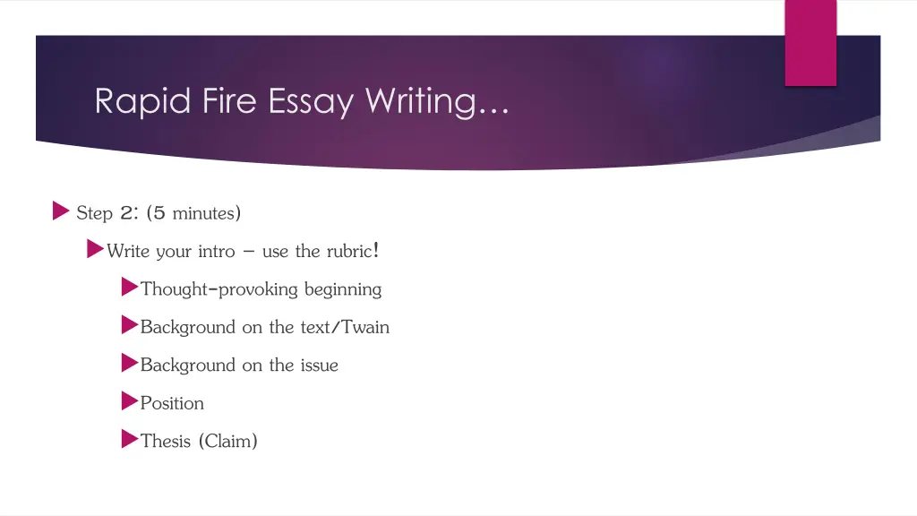 rapid fire essay writing 3