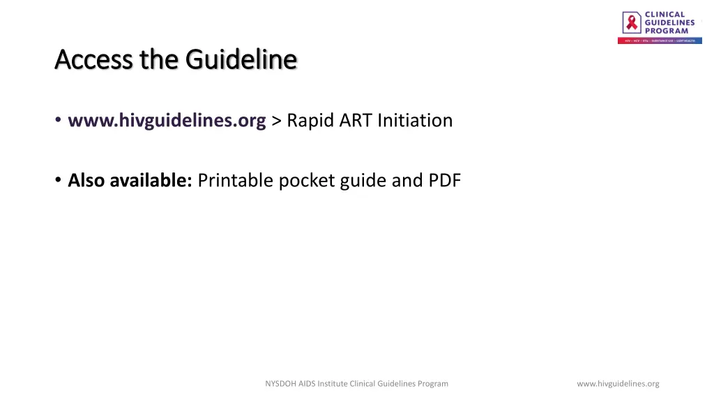 access the guideline access the guideline