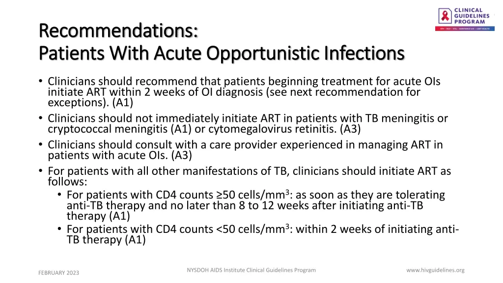 recommendations recommendations patients with